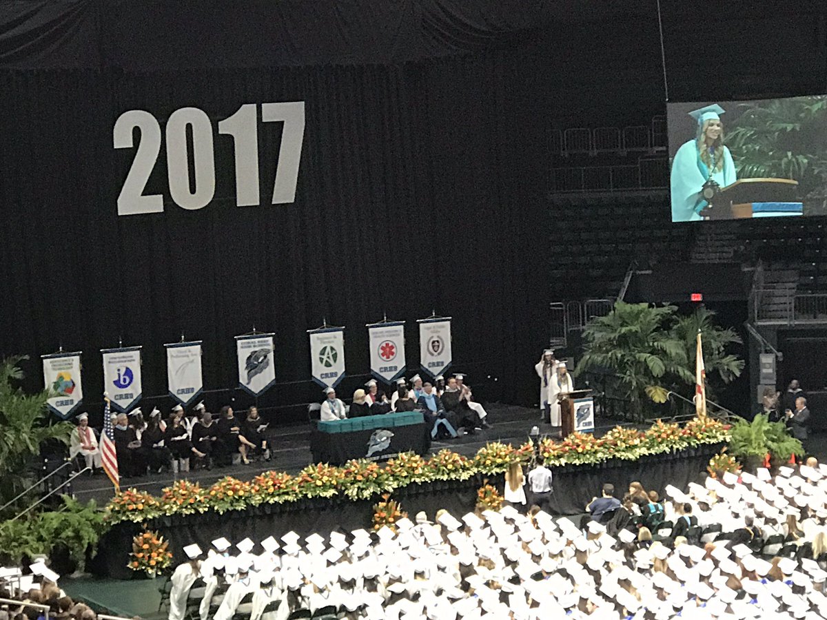Senior Class Secretary and Silver Knight Nominee Anna Patricios Delivering the Opening Remarks .<a href="/sr_reef/">Coral Reef Sr High</a> <a href="/17CRHS/">Cuda Class of 2017</a>
