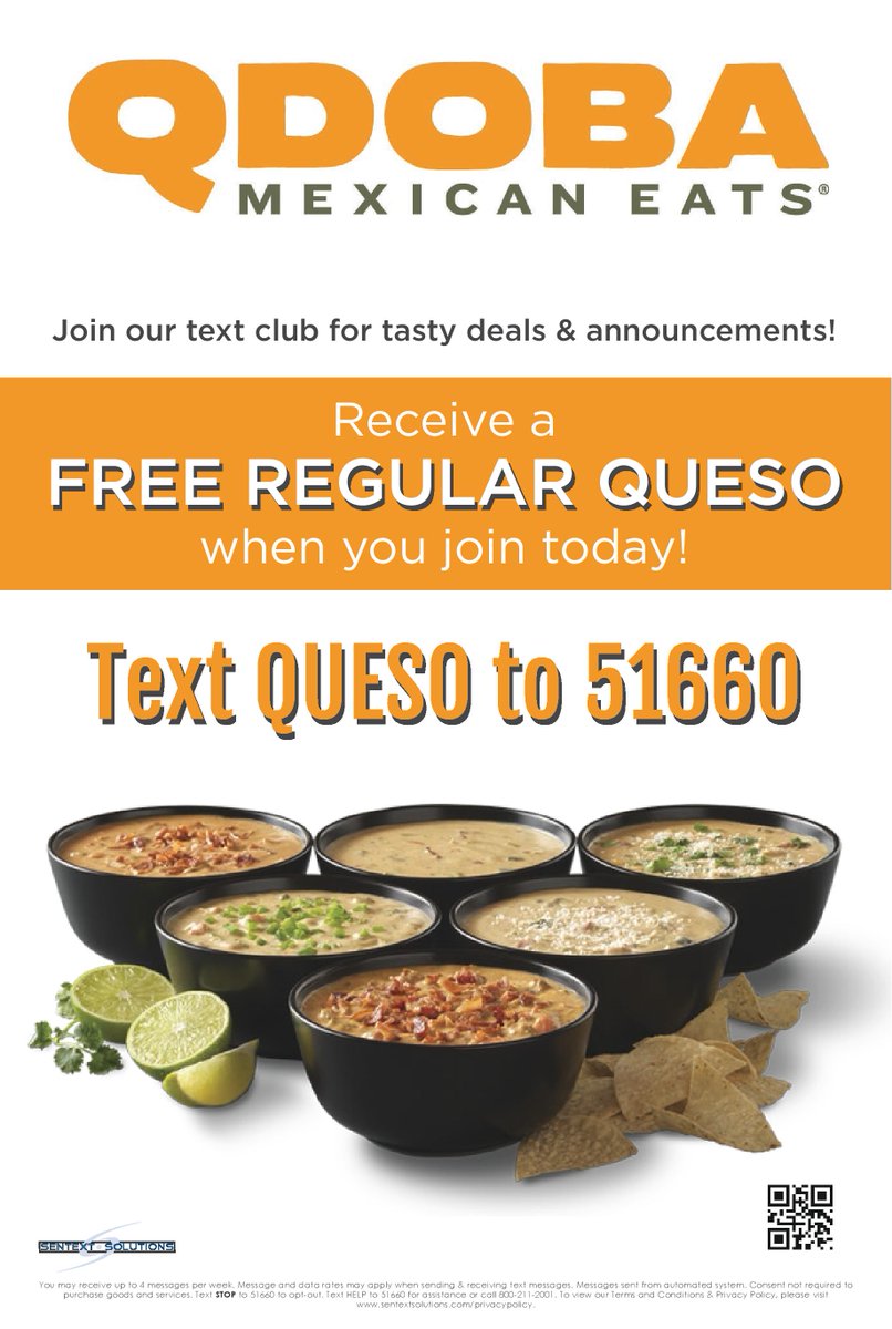 QdobaKnox's tweet photo. RT if you like free queso. https://t.co/6o7cNJlGRF