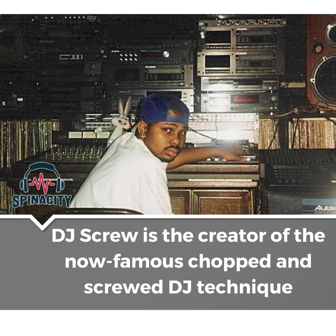 spinacitymusic's tweet photo. DJ Screw is the creator of the famous chopped and screwed DJ Technique
#Houston #HTown #DJScrew #Legend #RipDJScrew https://t.co/2rZYdcRVZa