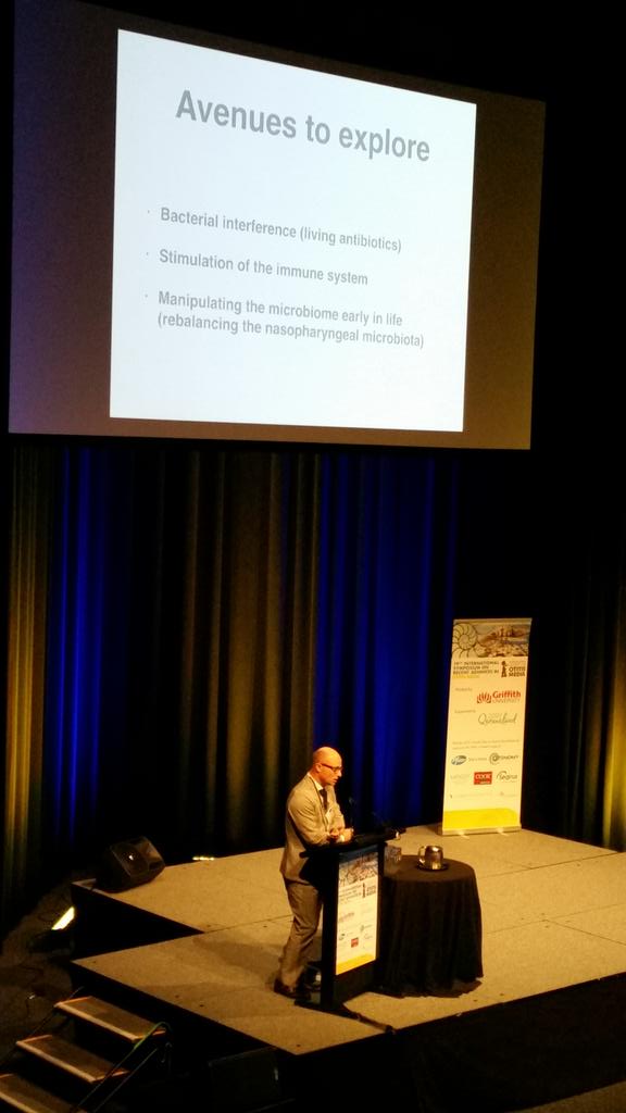RachaelLappan's tweet photo. Exciting future for probiotic treatment of otitis media from Prof. Anders Cervin at #RAOM2017 https://t.co/QRCmfwv66f