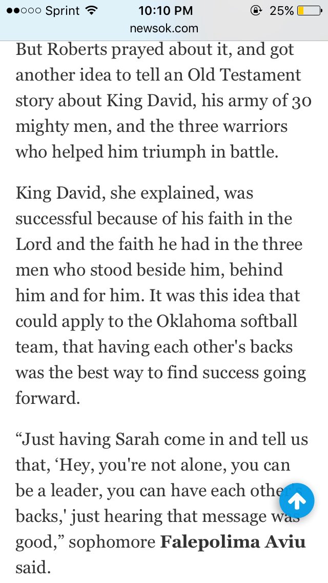jdeeeeep32's tweet photo. Didn't know what @OU_Softball's #PowerOf3 meant so I decided to look it up - pretty cool and an extremely respectable concept. https://t.co/CMvr5kN78e