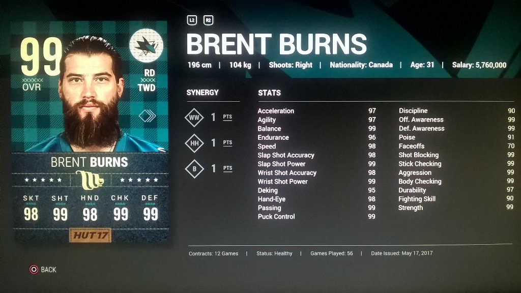 dominointi's tweet photo. RT and follow me for a chance to win Burns or Ohlund, (PS4). I will announce the winners (2) on Friday 9.6! https://t.co/OB1S2BE9pY