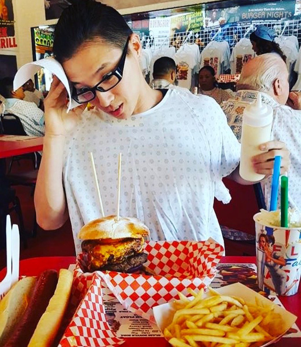 DoubleBypass's tweet photo. That moment you second guess everything your life is... because you went with the Triple instead of the Quadruple Bypass Burger. https://t.co/f4BtpuFlQo