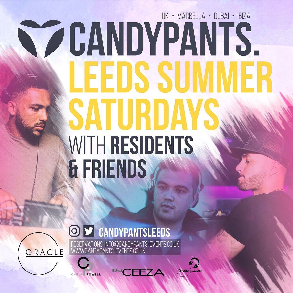 OracleLeeds's tweet photo. The summer series continues on Saturday with @JordanLennon1 bringing the vibe @CandypantsLeeds π§ππ½ #whosjoiningus #glist #tables #funvip https://t.co/SmsK8r0Rx0