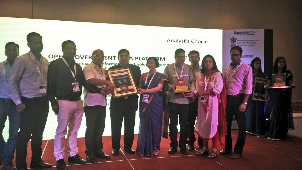DataPortalIndia's tweet photo. #OGDIndia wins the 41 Gems of #DigitalIndia Awards @nicdeity #MaxGov #MaxGovernance @GoI_MeitY @PIB_India https://t.co/o4yB2rARDF