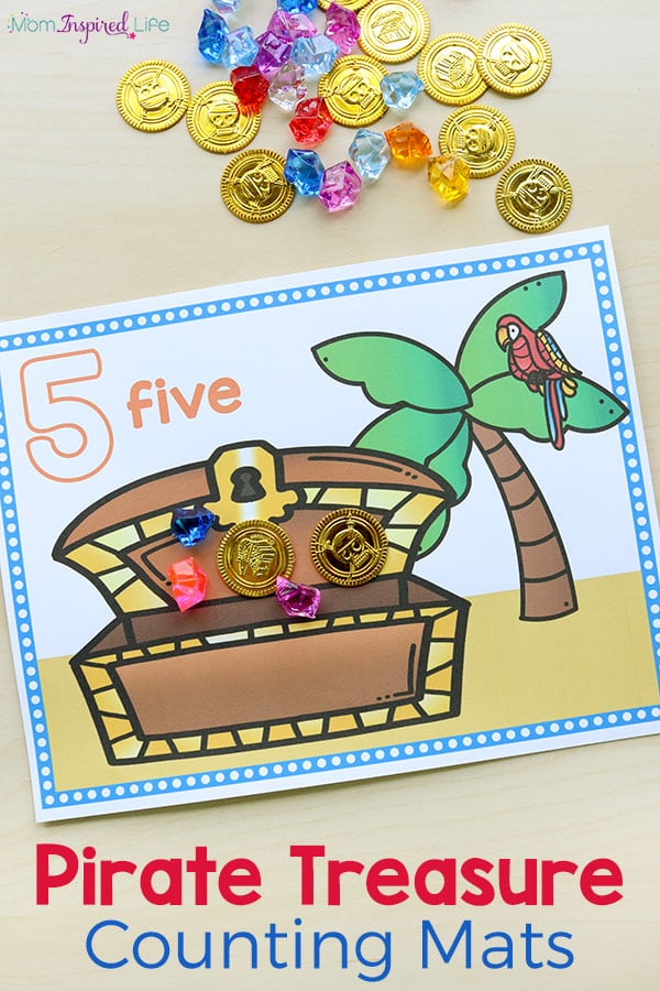 FunLearningKids's tweet image. Your kids will learn numbers and practice counting with these fun pirate treasure counting mats! mominspiredlife.com/pirate-treasur… #preschool
