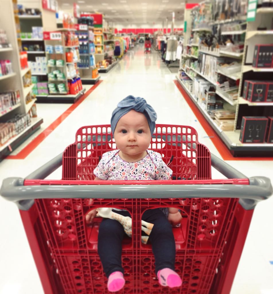 KevintheDavis's tweet photo. Baby loves @Target like her mama. #retailtherapy #babyshopping #targetfeeling https://t.co/SvPLwWmHfT
