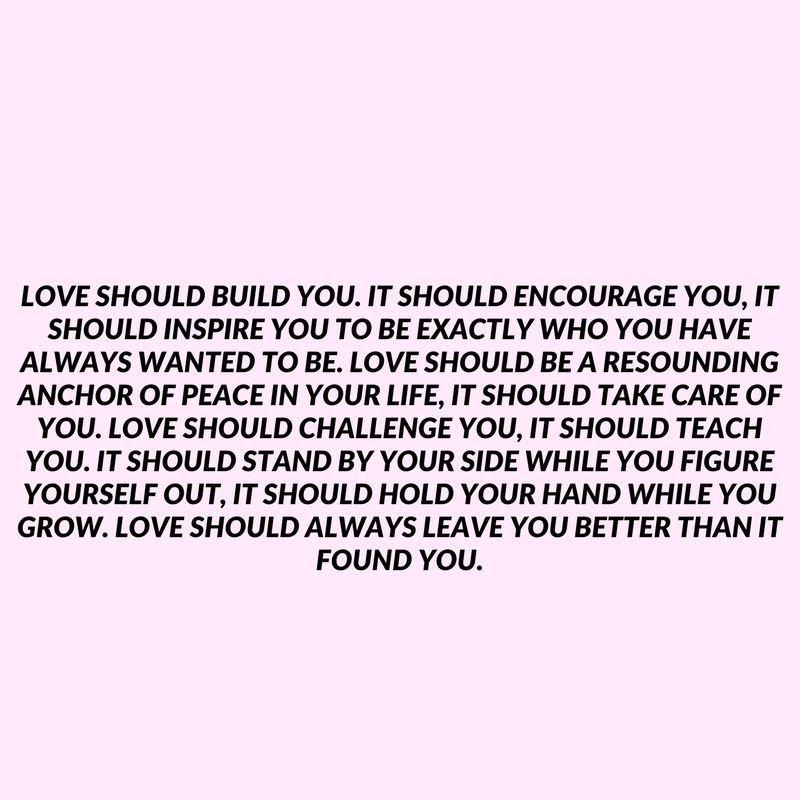 ThoughtCatalog's tweet photo. Love should always leave you better than it found you.

https://t.co/XjSwDEcKKQ https://t.co/I5MTCX5oWv