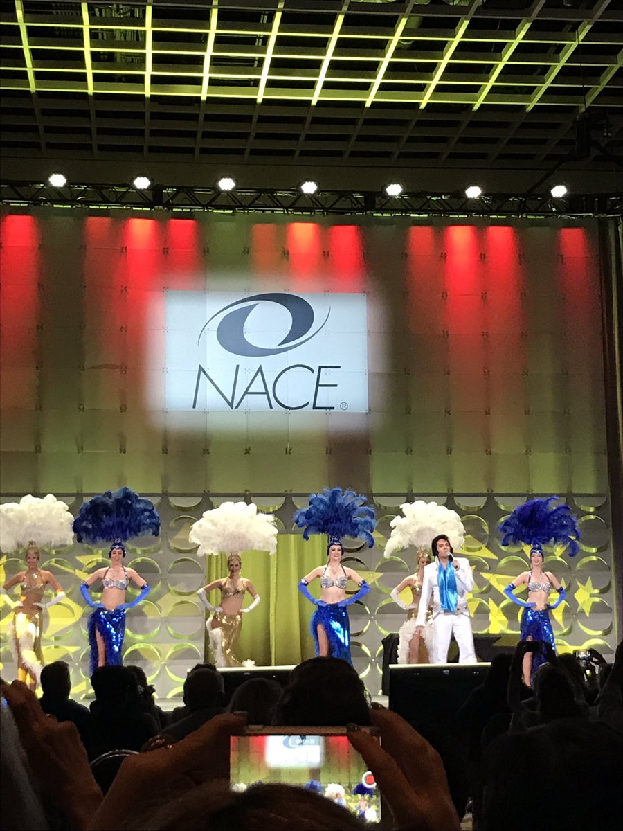 CaseyJoChapman's tweet photo. Great first night at #NACE17 with Elvis, Vegas show girls and an amazing talk by @sarahelizalewis! #NACEfirsttimers https://t.co/41VND7sVPf