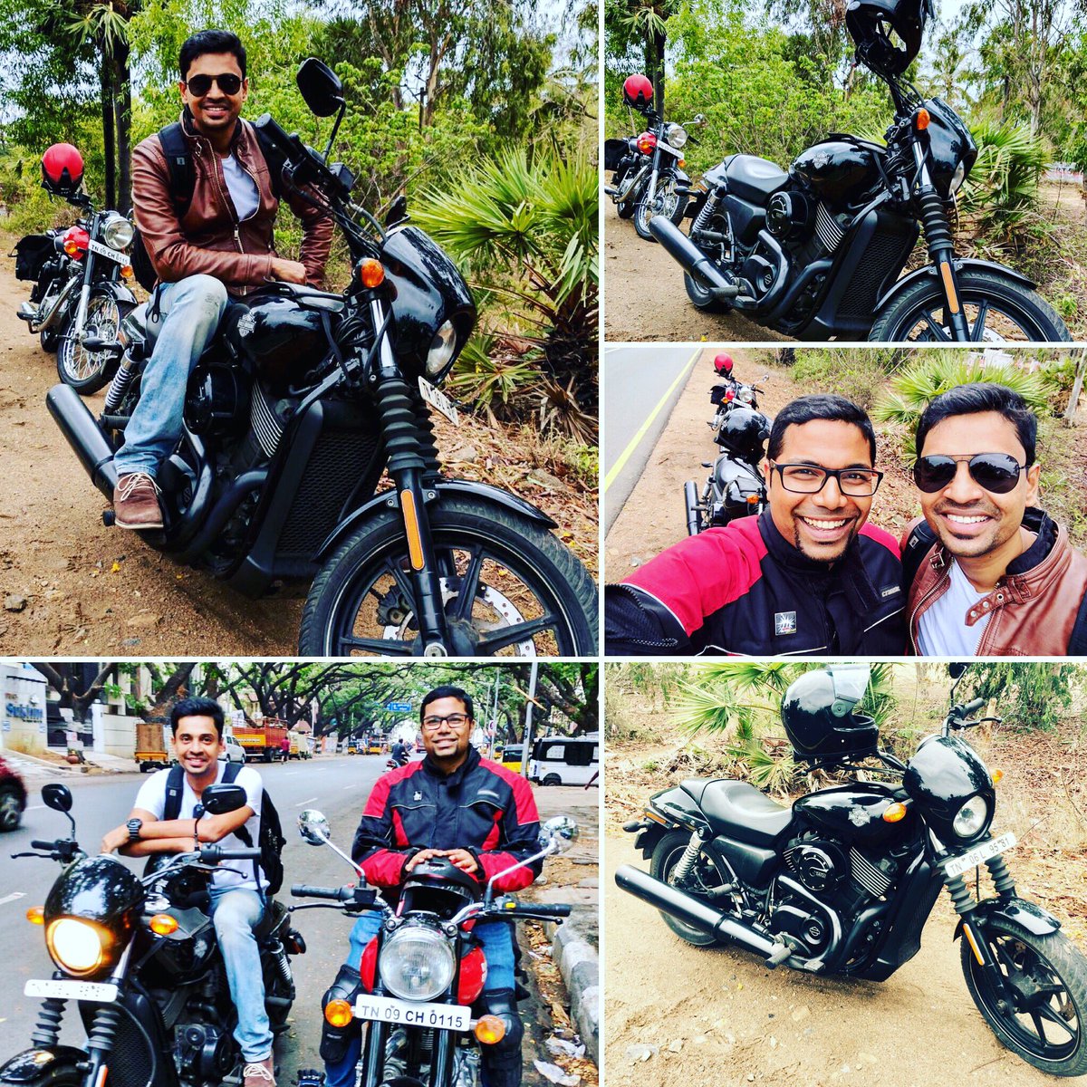 aalaapraju's tweet photo. #ridethelightening #openthrottle - my first #harleydavidson ride from chn to pondy with my bud Ratish Mani! Perfect weather 😍 https://t.co/Tl61XDdMgV