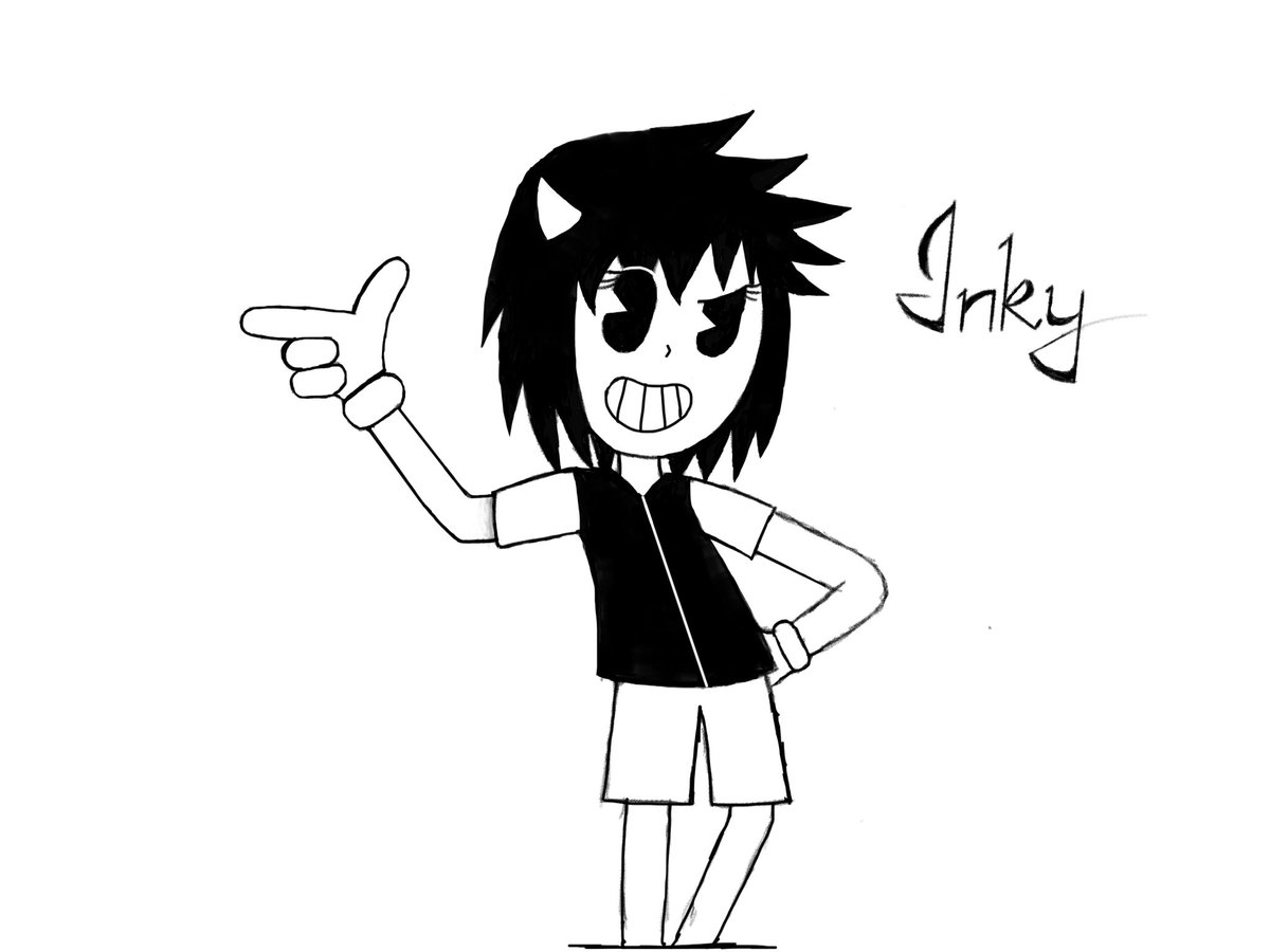 TheOrganizer127's tweet photo. I give you my sister's OCs, Marky and Inky 
These guys are imagined by her and drawn by me. https://t.co/GKv9QEojEs