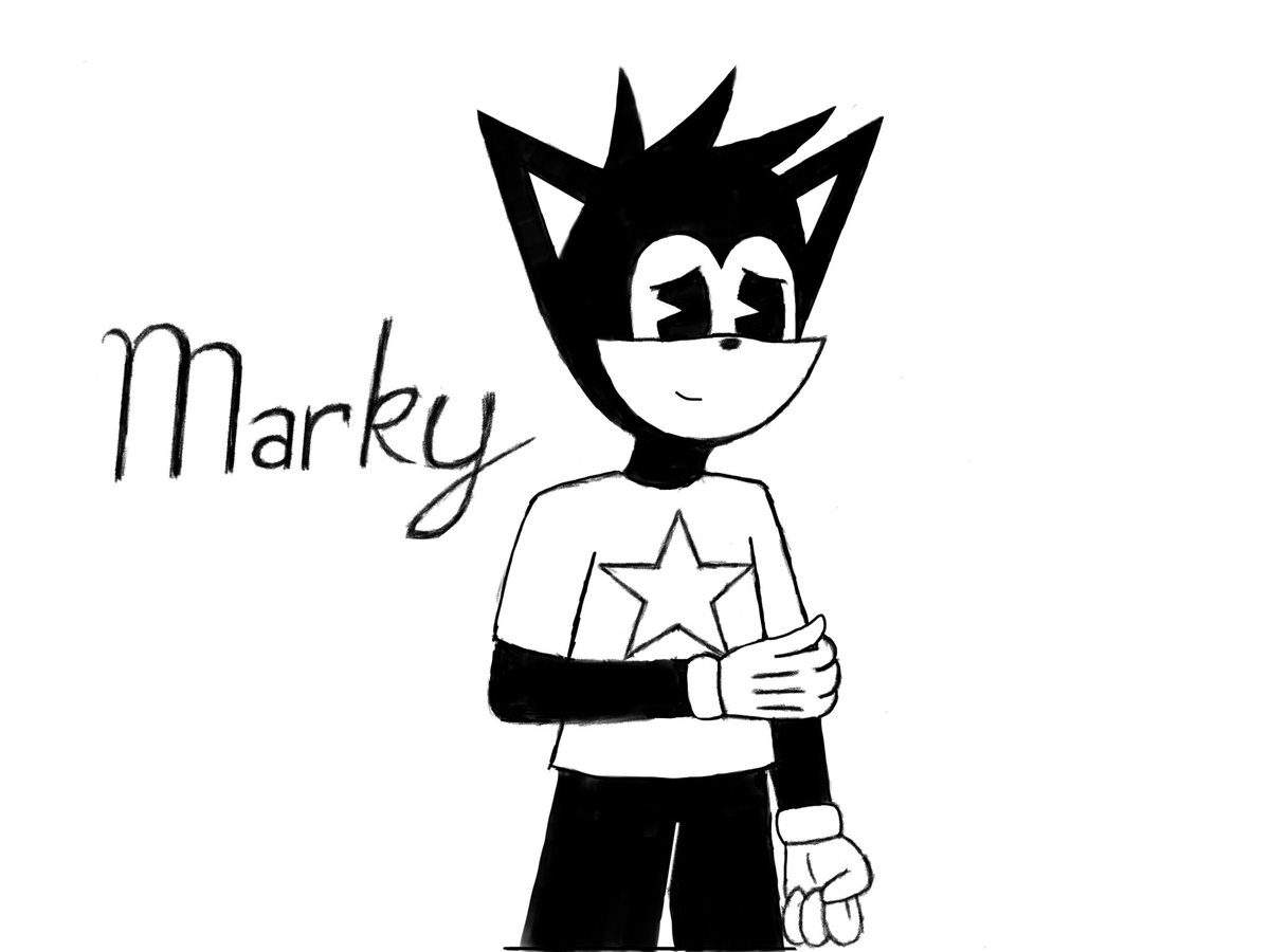 TheOrganizer127's tweet photo. I give you my sister's OCs, Marky and Inky 
These guys are imagined by her and drawn by me. https://t.co/GKv9QEojEs