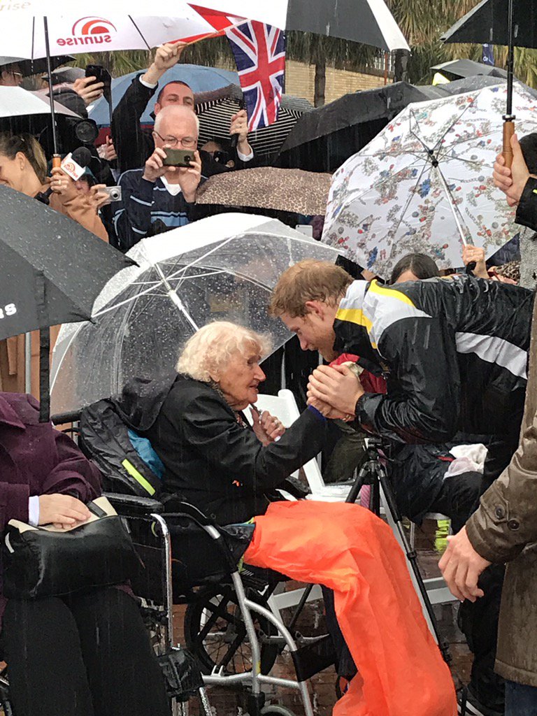 WeAreInvictus's tweet photo. Thank you to everyone who came down to Circular Quay today, including 97 year old Daphne, to welcome Prince Harry! https://t.co/XRHNVss1u3