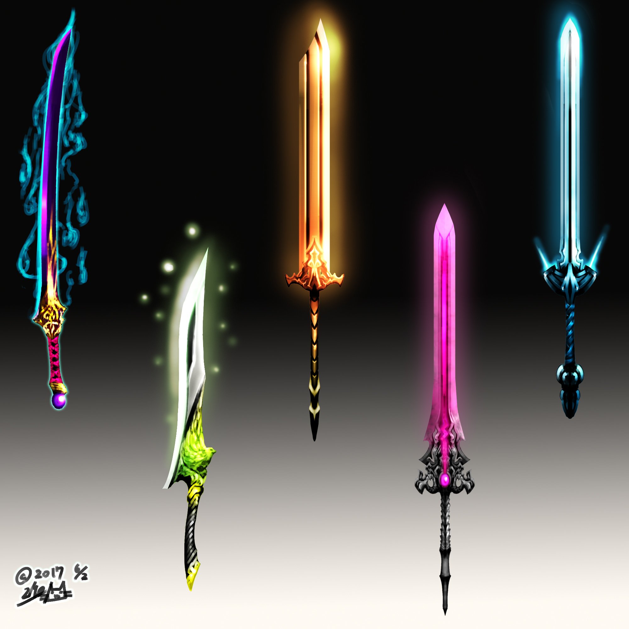 Lyo 筋トレ好きイラストレーター Twitterren ファンタージー武器を楽チンに描く方法 半分だけ綿密につくったら コピーしてくっつける 曲線型は 黒くシルエットにしてから塗って彫刻していくのだ 杖の描き方動画 T Co Ojoc90di3h 剣の描き方動画