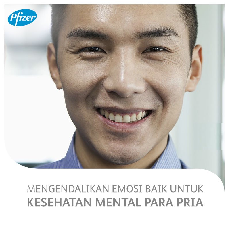 PfizerIND's tweet photo. Mengendalikan emosi bisa memberikan dampak baik untuk kesehatan mental para pria. Temukan caranya di: https://t.co/zp8PHV2294 https://t.co/xYVkLcF0Pi