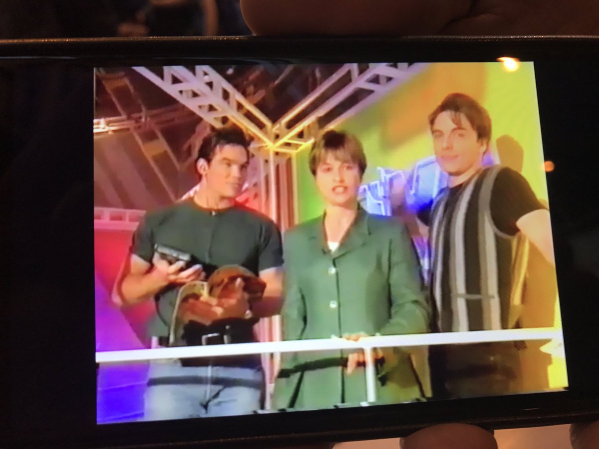 Deancain's tweet photo. Photo of a young(er) @JohnBarrowman and myself in UK, about 100 years ago!! 🇬🇧 https://t.co/6Gm39m9wBT