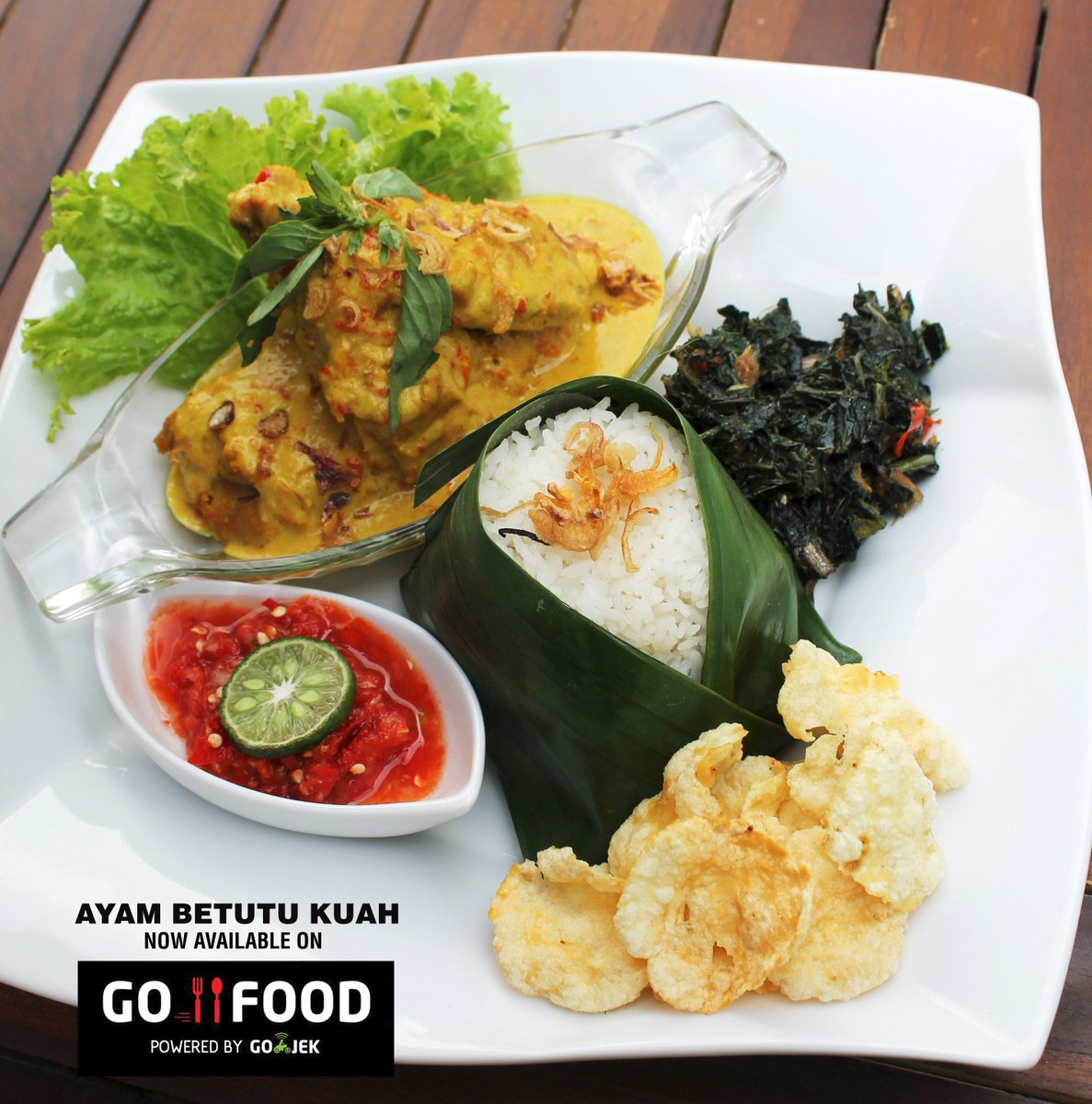 Ayam Betutu Kuah, olahan ayam dengan bumbu kental dan hangat, cocok untuk buka puasa anda. Kini juga dapat anda pesan melalui go-food