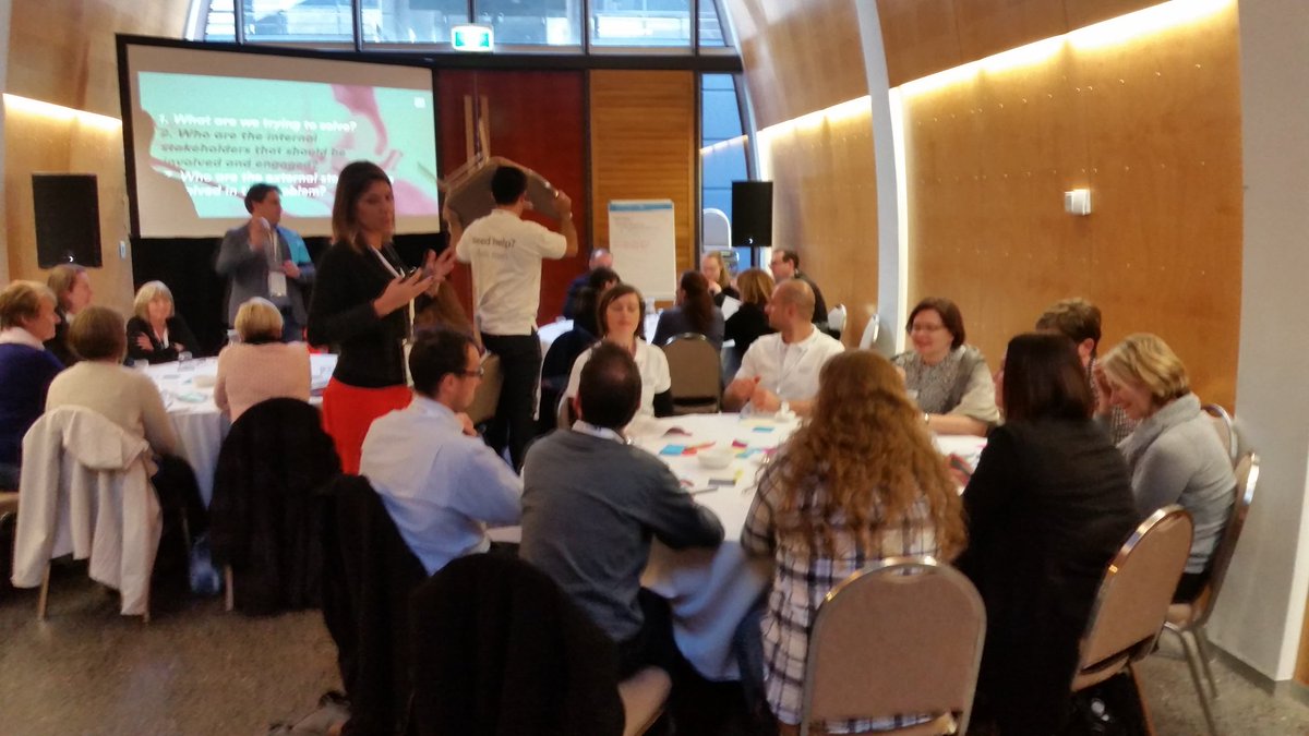 School of design thinking session has kicked off and is packed out. #exploredesign2017 #design