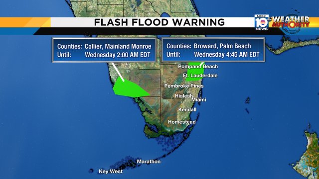Local 10 WEATHER ALERT - Flash Flood Warning issued for the highlighted areas. More info bit.ly/krCDQ?utm_medi… https://t.co/0Utm9v1Pbk