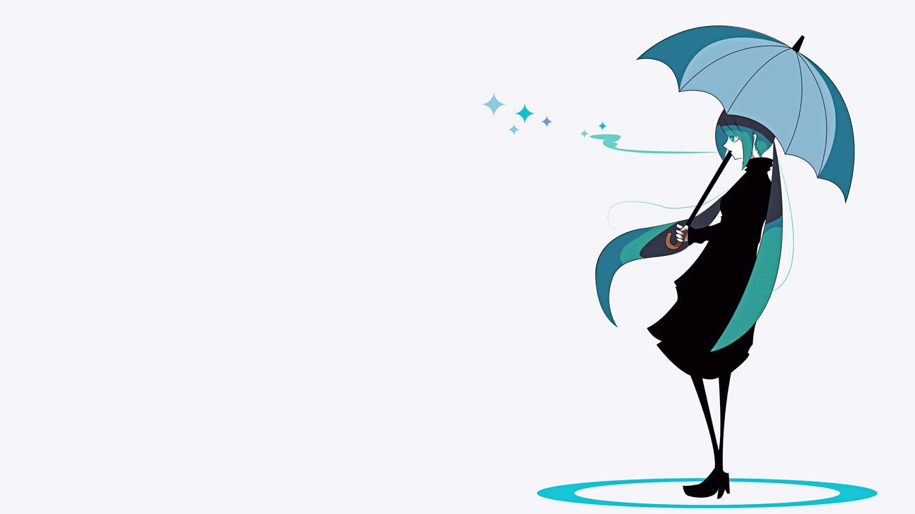 Piapro ピアプロ 色鉛筆12色さんの傘を差したミクさん シンプルかつクール そしてオシャレな一枚です T Co Lmi90lmxmb Piapro 初音ミク T Co Elsjznmnmd Twitter