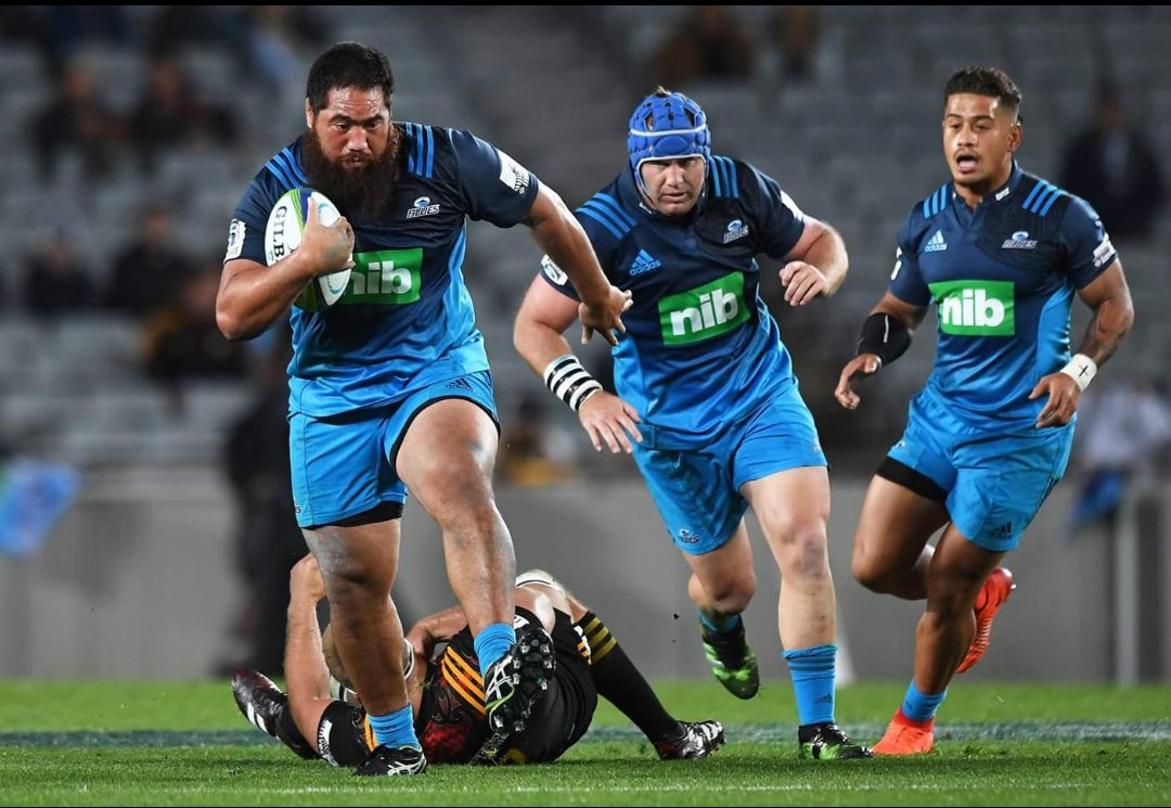 PapatoetoeRFC's tweet photo. Supporting our man Charlie Faumuina in what will be his last game for the Blues! Go well mate! #BluesvLions #ThanksChaz #RILPapaTino https://t.co/eHgkAq6oC9
