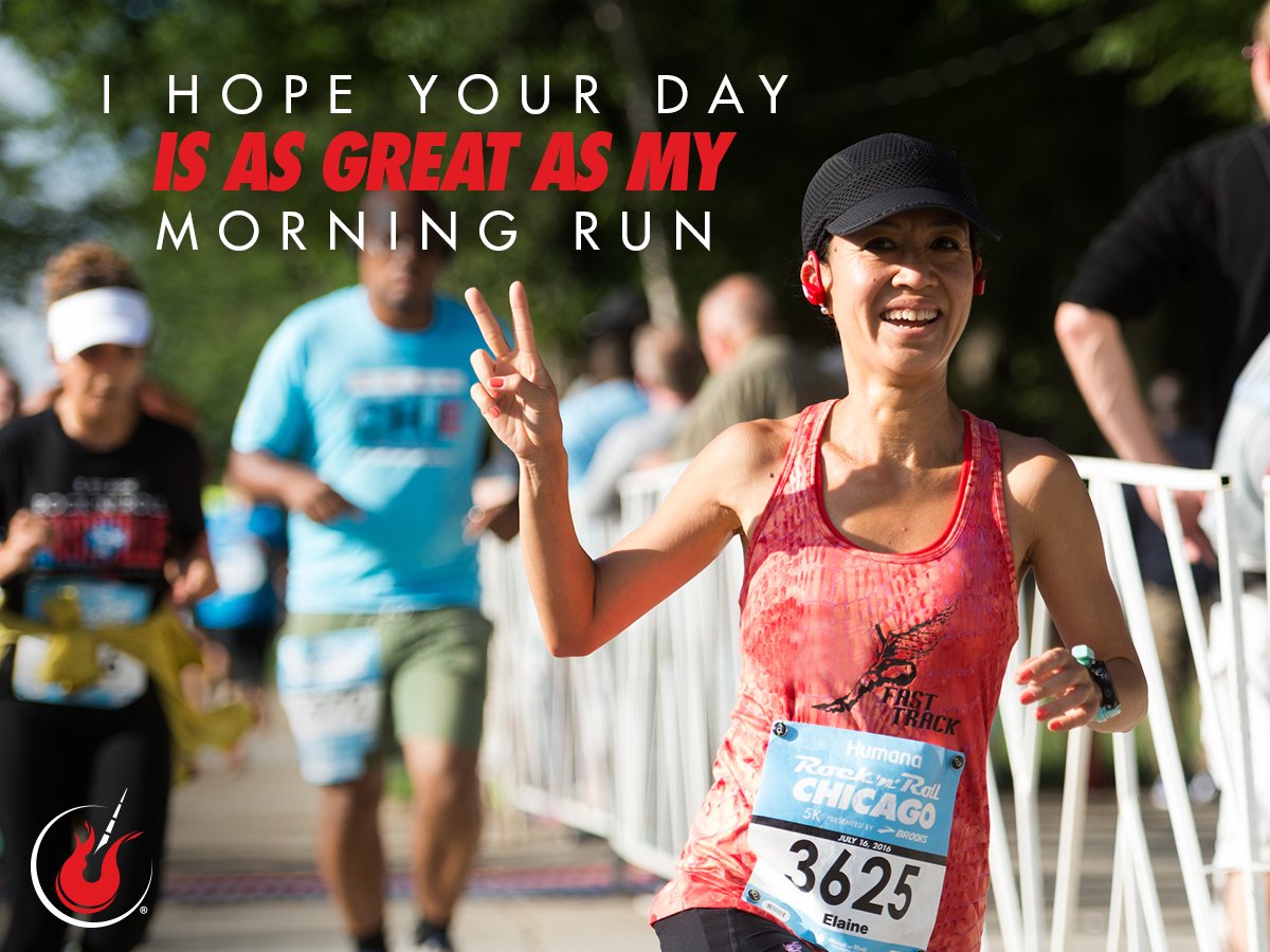 RunRocknRoll's tweet photo. No better way to start the day! ☀️ 🙌 #morningrun https://t.co/x6oWNl3BiI