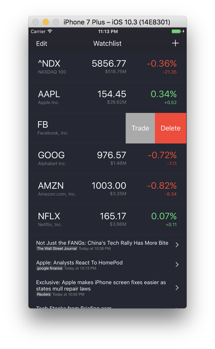stockbeatapp's tweet photo. Working on an exciting new feature… ;) https://t.co/2KSZ814zBY