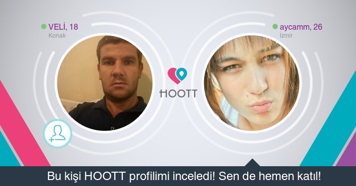 #HOOTTapp Yakınındaki kişilerle sohbet etmek için HOOTT indir. HOOTT ile Eğlen! goo.gl/jPUaB0