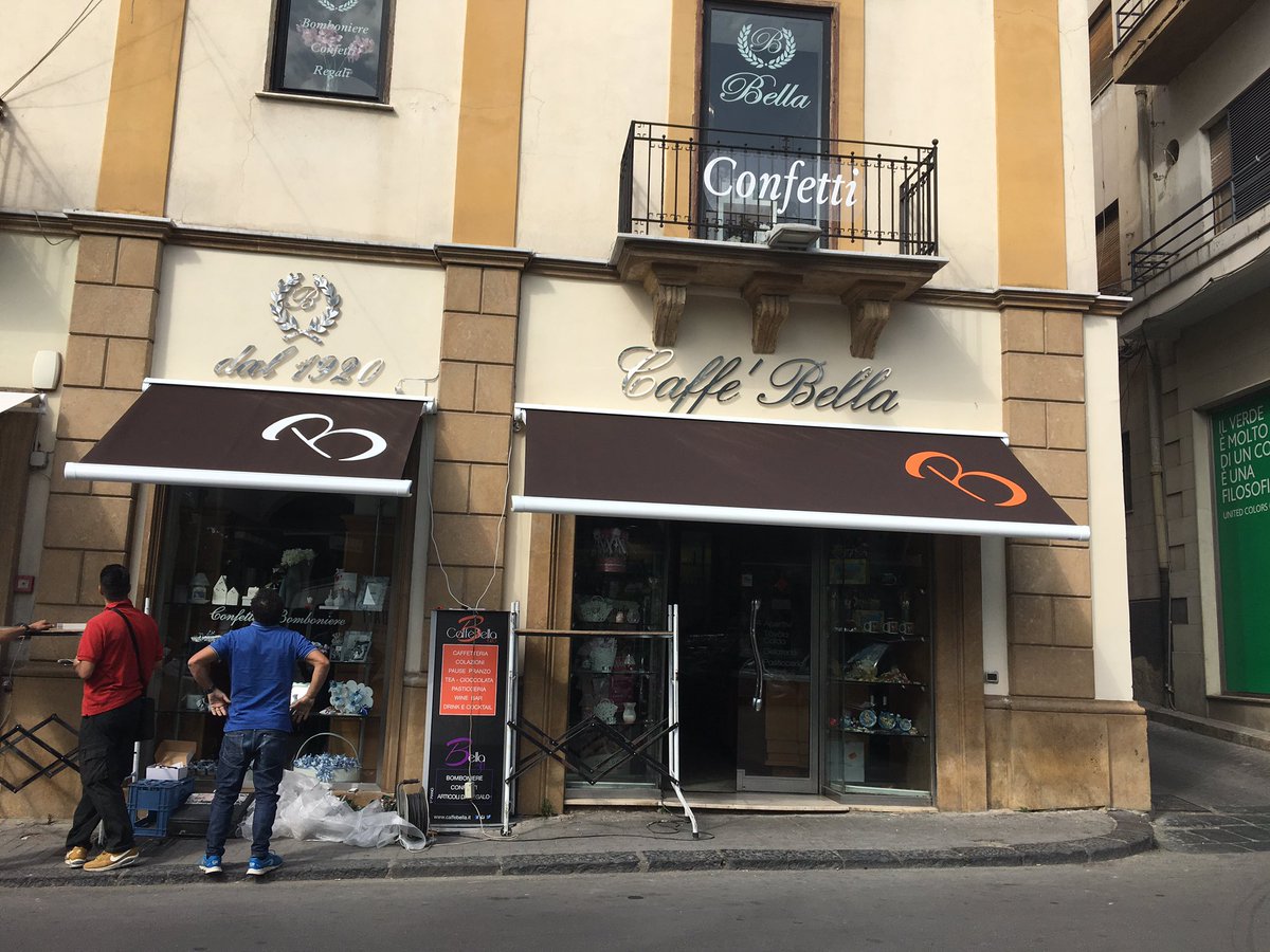 AlmostBlueAdv's tweet photo. Nuovo stile per il Caffè Bella, storico caffè della città si rinnova #CaffèBella #novità #restyling #Caltanissetta https://t.co/jUXRJgFnMc