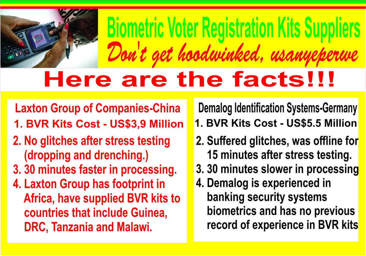 Letty_Mabhena's tweet photo. Public facts why Laxton Group prevailed over Demalog #BVRKits @povozim @ZESN1 @erczimbabwe @mdczimbabwe @NeraZimbabwe @DMwonzora @CitizensZW https://t.co/5lopM9MBh1
