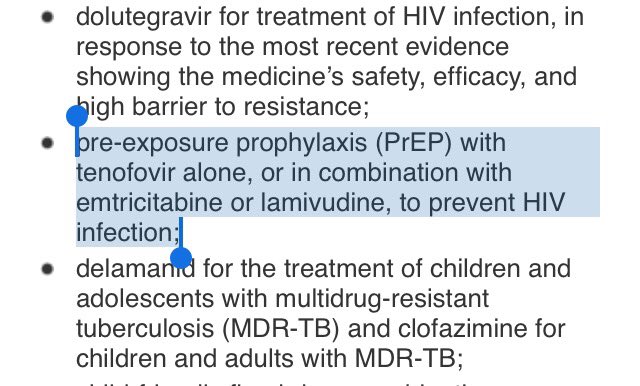AniShakari's tweet photo. Great news! New updated @WHO Essential #Medicines List now includes #PrEP for #HIV prevention https://t.co/xnbaTLm3tF #endAIDS #tenofovir https://t.co/v6vZBMv5LY