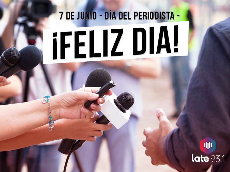 Late931Oficial's tweet photo. Feliz día a todos los periodistas y muy especialmente a los que forman parte de @late931oficial 📻🎊🎊
Gracias por su vocación y trabajo! 📇📝 https://t.co/eURF34lh8X