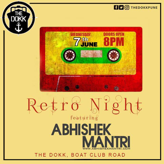 dj_abhishekm's tweet photo. Tonite The Retro Scene At 
The DOKK( Boat Club Road) 8pm+
Swing by #Retro #rockmusic #Wednesday #RetroNight #TheDokk #Boatclub #Pune  #india https://t.co/ePW8G6zDGx
