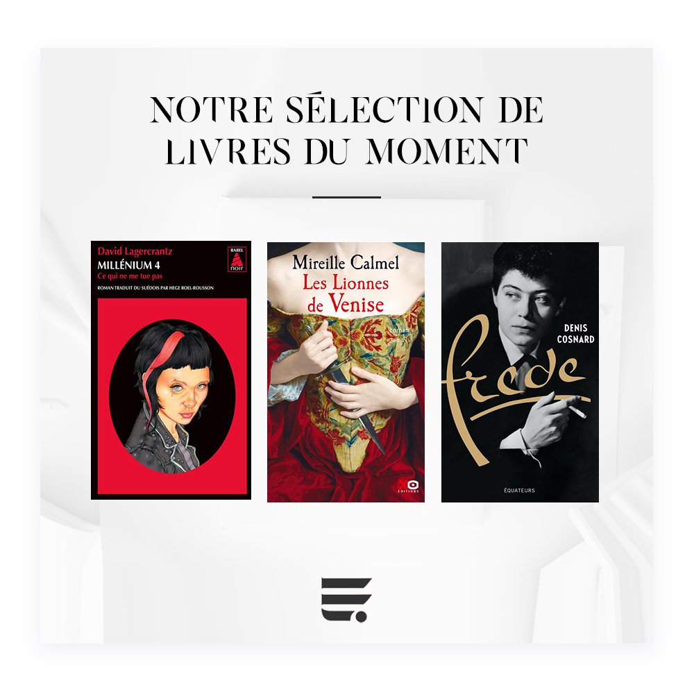 Ellip_App's tweet photo. #MercrediSelection
Ellip vous propose une sélection. Qu'en pensez-vous ? Les avez-vous lus ?
Et si vous nous proposiez la vôtre ?#Ellip https://t.co/GuJW39niq5