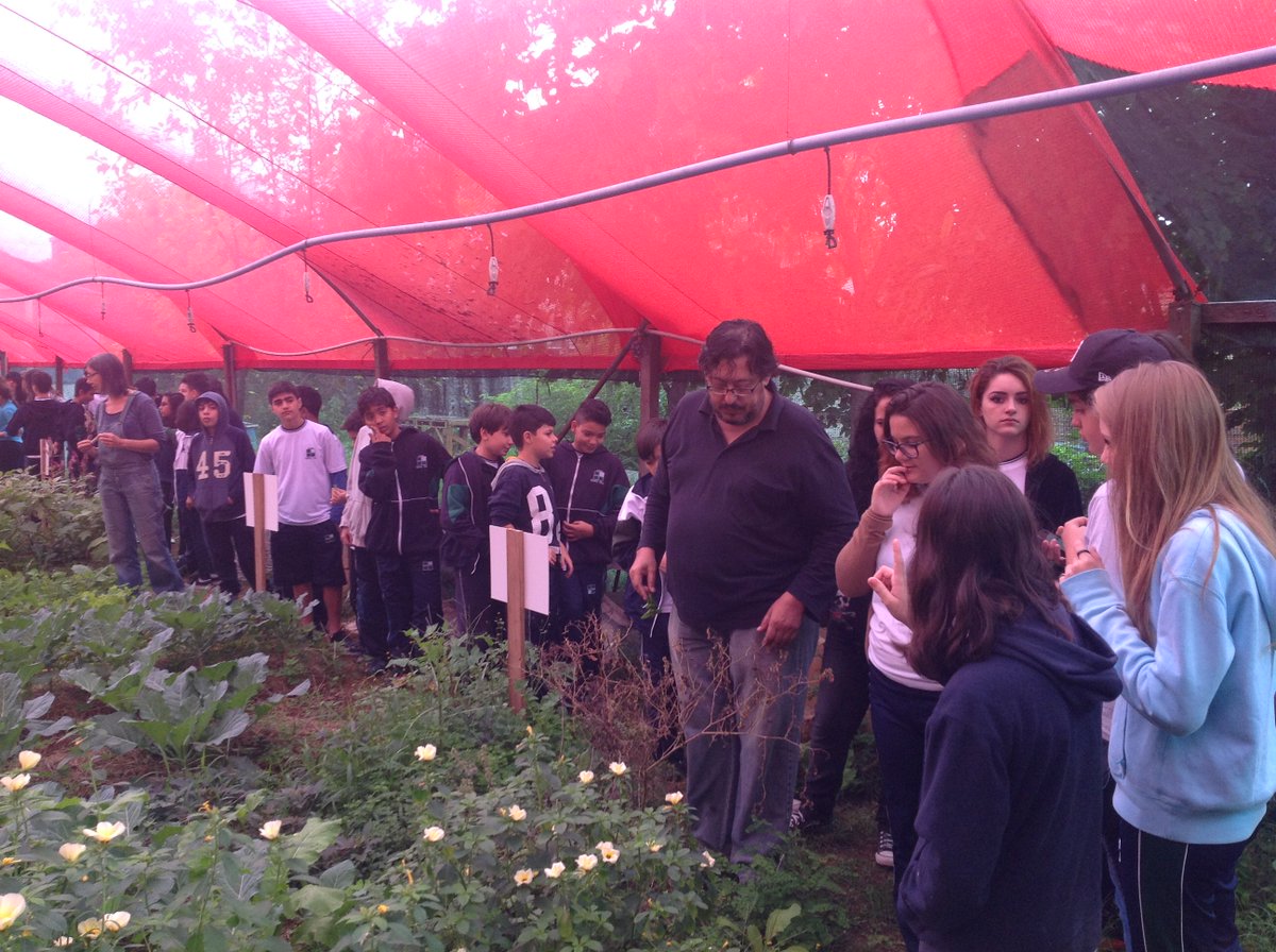 LiceuSantaCruz's tweet photo. Os alunos do Ensino Fundamental II e Ensino Médio, visitaram uma horta urbana localizada no bairro da Mooca - a Horta das Flores. https://t.co/oljUXC5378