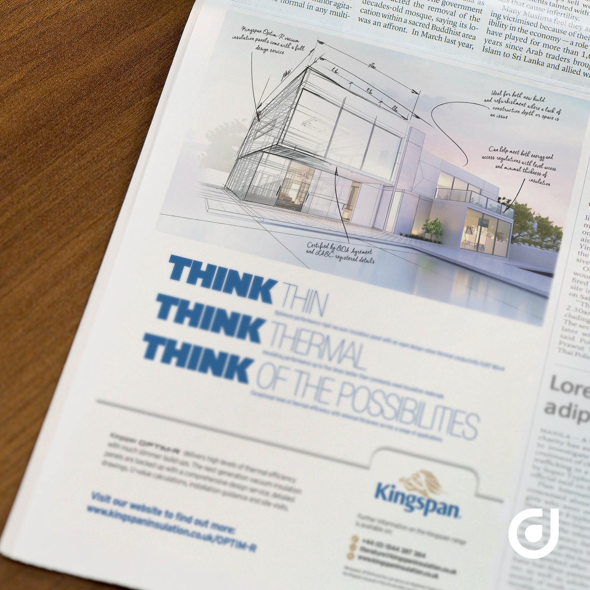 AshcroftCreativ's tweet photo. #Thinkthin, #thinkthermal and #thinkofthepossibilities with @KingspanIns_UK. @architectmag @architecturesss @buildmaterials @BDonline #RT https://t.co/Ud2A40wgzW