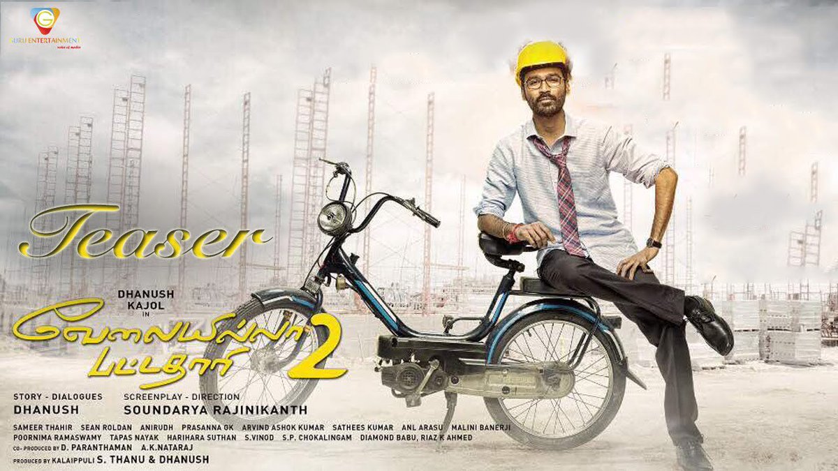 MoviePathX's tweet photo. #dhanush #vip2 movie #teaser @dhanushkraja  @soundaryaarajni #kajol @superstarrajini @anirudhofficial 
https://t.co/uYumLCWLRU https://t.co/kPsIqYM1gH