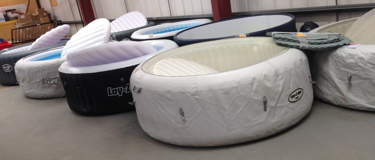 cataloguereturn's tweet photo. We've opened upstairs for more hot tubs, ready for you to take away-details of current stock on our ebay shop https://t.co/XdqNInSK9r #spa https://t.co/xPckZLDiQH