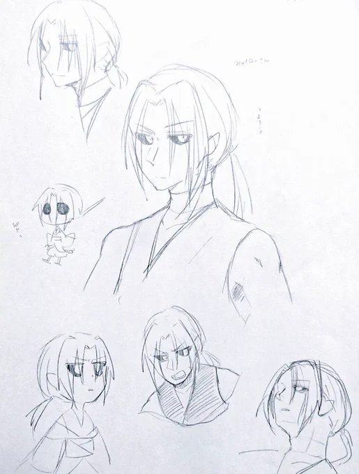 一昨日誕生日だったから描いてみたけどめっちゃ久しぶりに描いたから何かが違うクロさん #ものろぐ 