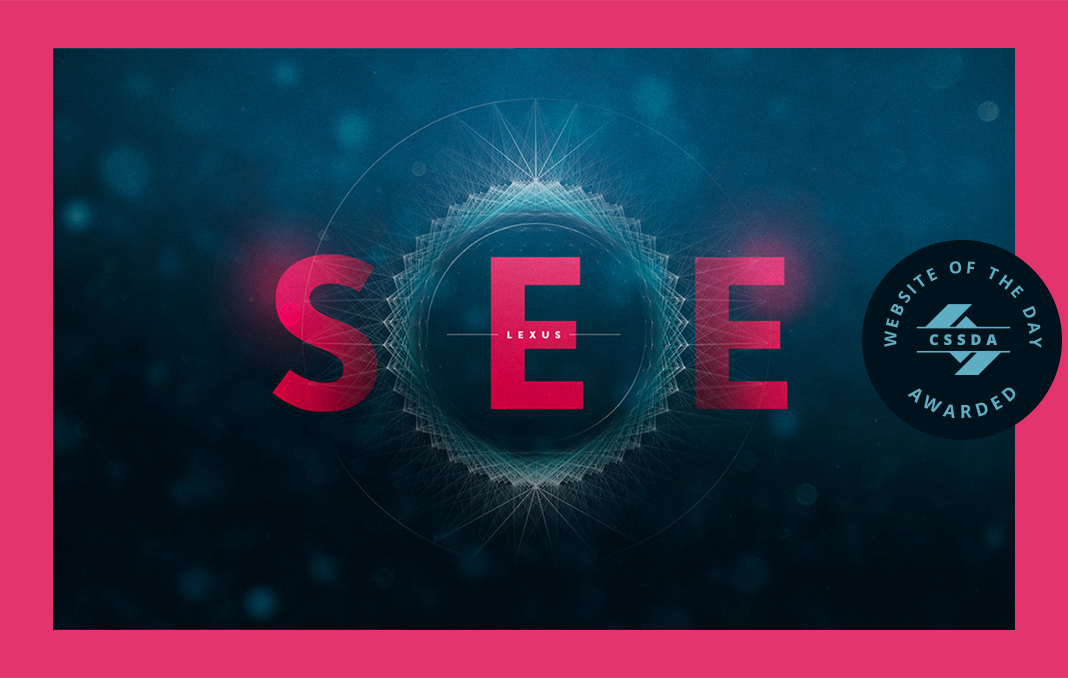 cssdesignawards's tweet image. Website Of The Day is SEE Lexus Website 
bit.ly/2qVws9a 
by @fivedone @Pariveda_Inc @Lexus 
#webdesign #webdev