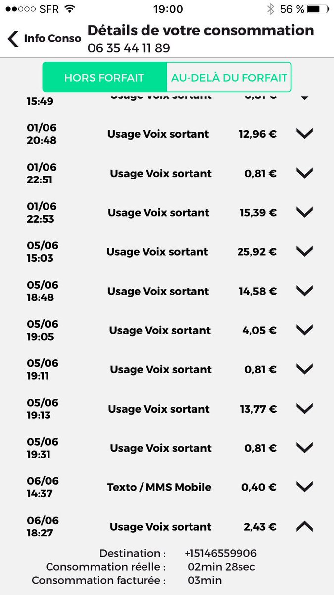 LDelaoustre's tweet photo. @REDbySFR encore et toujours des pbs avec vos services: vous me comptez en hors forfait des services de mon forfait! 😡PAS DE RÉPONSE DU SAV😡 https://t.co/4P62hqJ2uh