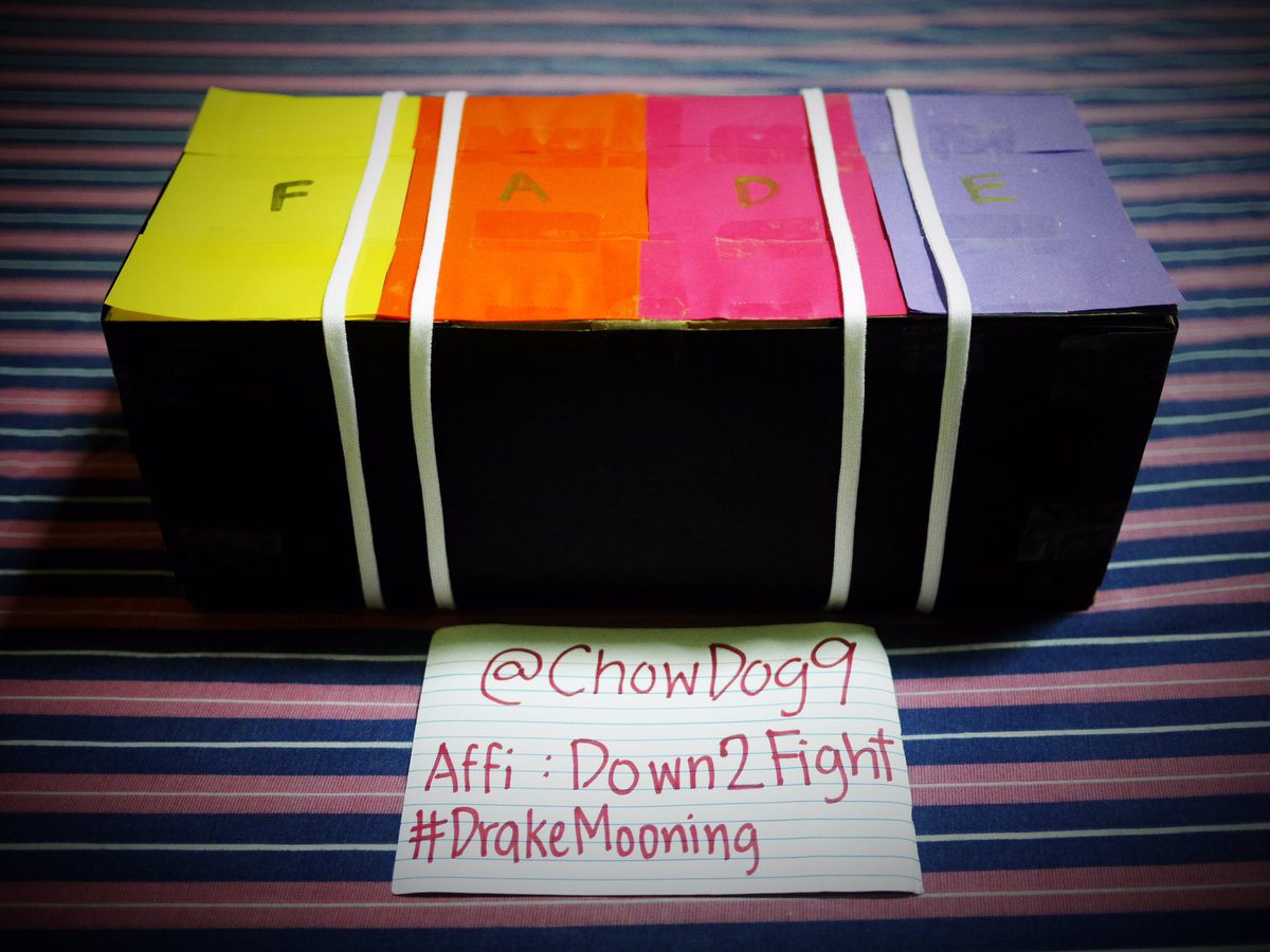 ChowDog9's tweet photo. Reposting for this week! My fade Love Wins case made from a Vans Shoebox and art supplies 😁 affi: Down2Fight #DrakeMooning @DrakeMoon https://t.co/CF4T19vFU9