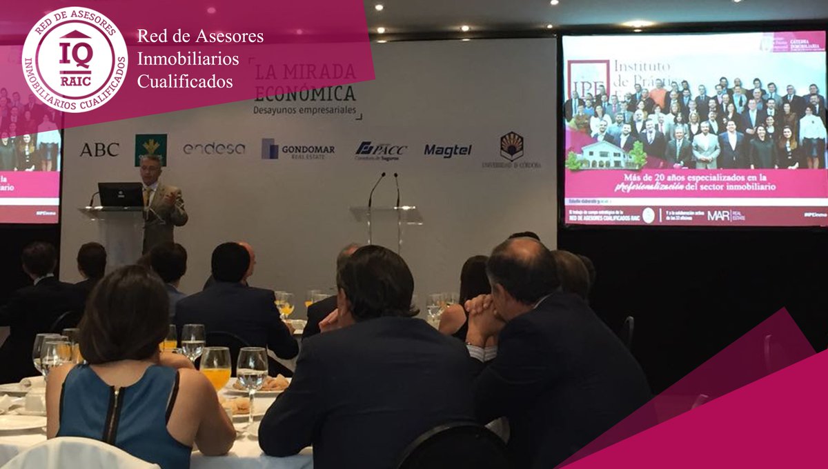 red_raic's tweet photo. Nuestro miembro @JAPRDEIPE presenta hoy en "La Mirada Económica" las tendencias #inmobiliarias analizadas en la XXIV Ed. del #pulsIPE https://t.co/30cVsWWvZg