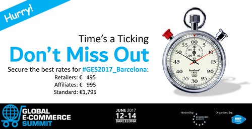 ECommercefacts's tweet photo. We’ve got the best rates for #GES2017_Barcelona. Don’t miss out! Register today with discount code G3SJC17P43! https://t.co/9uu9122HZa. https://t.co/WRDwGaUHDc