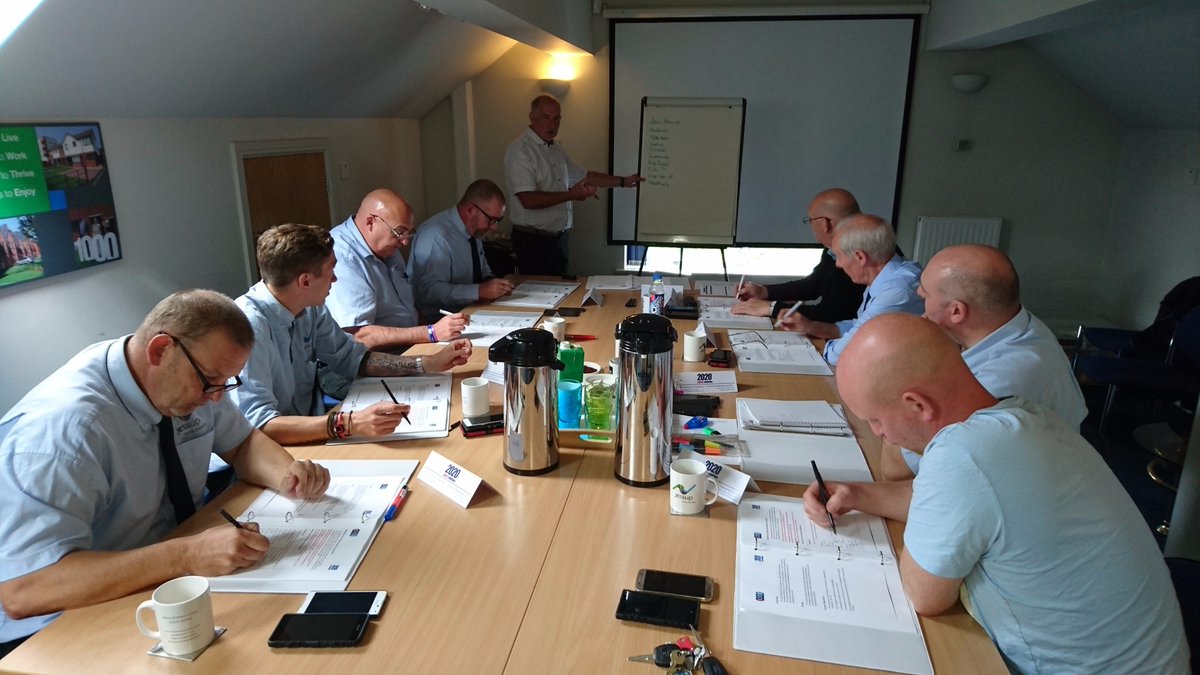 Jessup site managers looking studious at Temp Site Works Supervisor training with <a href="/2020safety/">2020 SafetySolutions</a> today.