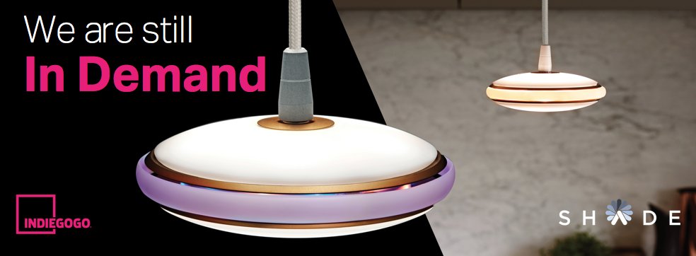You can still claim your #Orb on Indiegogo: igg.me/at/shadeorb #tech #indemand #designlamp #kickstartshade