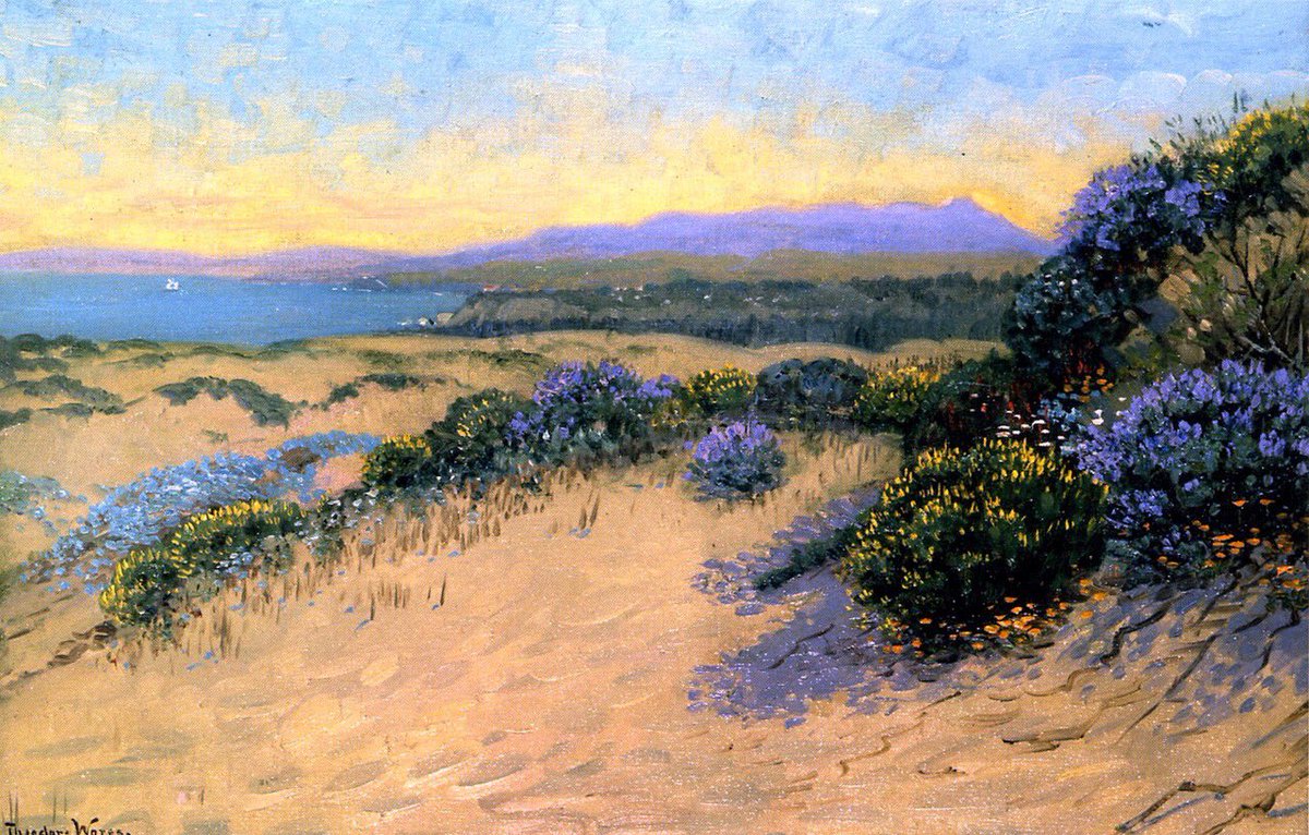 olgatuleninova's tweet photo. Theodore Wores (American,1859-1939) - Mt.Tamalpais from San Francisco Dunes　1917　oil on canvas　private collection https://t.co/SHBBNAgvAV