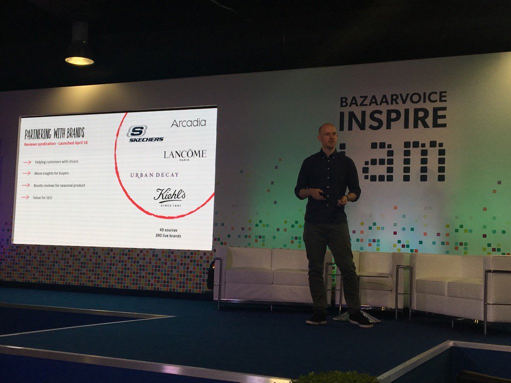 Debenhams sharing the power of Brand syndication. #BVInspire London #Bazaarvoice
