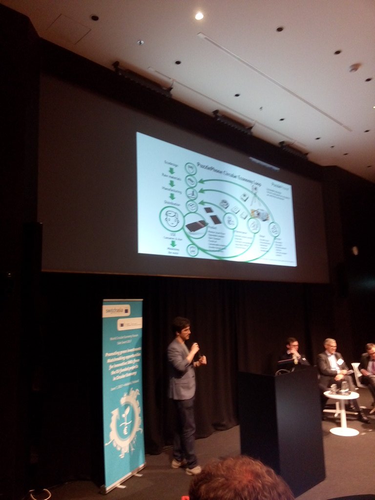 vincenzo_gente's tweet photo. #polyce project @EU_H2020 pitching #WCEF2017 side event promoting green investments #ecodesign #plastics #weee @EU_EASME @EU_ecoinno https://t.co/NSMasdAWze