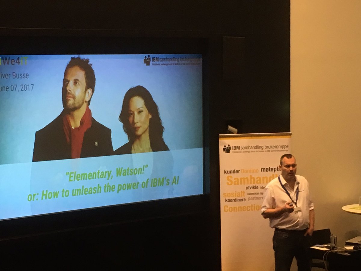 PeerOleSFC's tweet photo. Elementary Watson Session with @zeromancer1972 #isbg #IBMwatson #we4it https://t.co/Bb4DYbsJpc